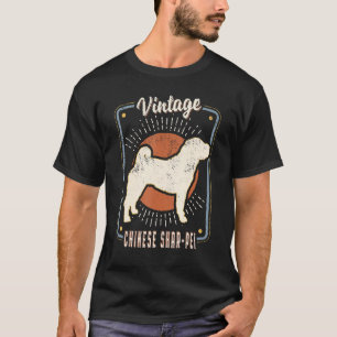 Chinesischer Shar Pei Vintag Retro Classic Hund Li T-Shirt