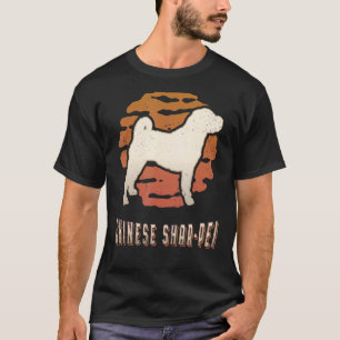 Chinesischer Shar Pei Vintag Retro Classic Hund Su T-Shirt