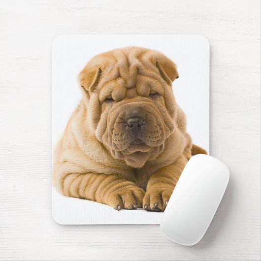 Chinesischer Shar Pei Welpe Hund - Sharpei Mousepad (Mit Mouse)
