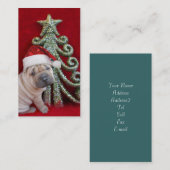 Chinesischer shar pei Welpe Visitenkarte (Vorne/Hinten)