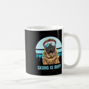 Chinesischer Shar-pei Winterski ist Ruff Ski Dog L Kaffeetasse