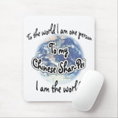 Chinesischer Shar-pei World 2 Mouse Pad Mousepad (Mit Mouse)