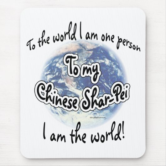 Chinesischer Shar-pei World 2 Mouse Pad Mousepad (Vorne)