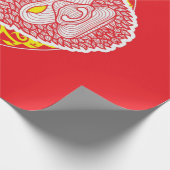 Chinesischer Shio Monkey Geschenkpapier (Ecke)