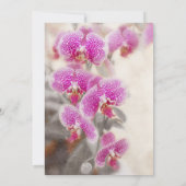 Chinesischer Silvester Rat Floral Pink Orchid Einladung (Rückseite)