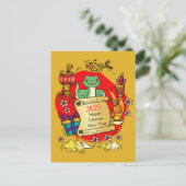 Chinesischer Silvesterschlange-Cartoon Postkarte (Stehend Vorderseite)