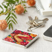 Chinesischer Snake Origami Stil 2025 LMSqK Schlüsselanhänger (Seite)