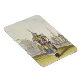 Chinesischer Soldat in vollem Schlachtkleid, Illus Magnet (Rechte Seite)