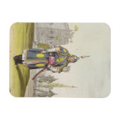 Chinesischer Soldat in vollem Schlachtkleid, Illus Magnet (Horizontal)