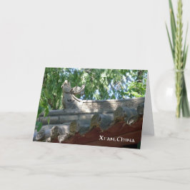 Chinesischer Steindrache, Xi'an, China - Karte