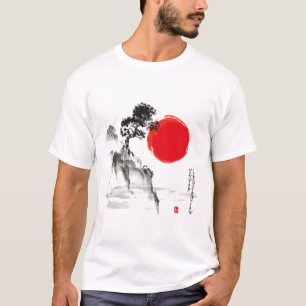 Chinesischer T - Shirt in den Bergen - Landschaftl