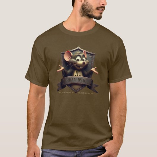 Chinesischer T - Shirt "Rat" (Vorderseite)