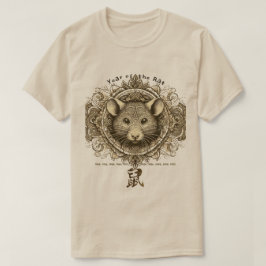 Chinesischer T - Shirt "Rat"