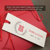 Chinesischer Tag der Hochzeit mit doppeltem Glück