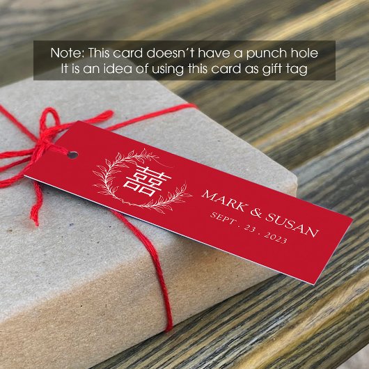 Chinesischer Tag der Hochzeit mit doppeltem Glück 