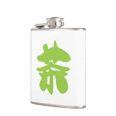 Chinesischer Tee aus Hanzi/Kanji Flachmann (Links)