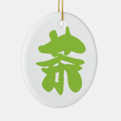 Chinesischer Tee aus Hanzi/Kanji Keramik Ornament (Rechts)