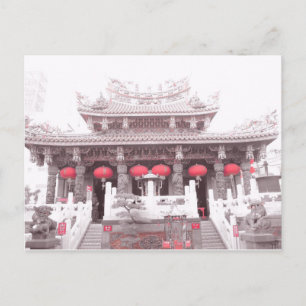 Chinesischer Tempel in Yokohama, Japan Postkarte