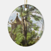 Chinesischer Tempel, Kew arbeitet im Garten, Keramik Ornament (Links)