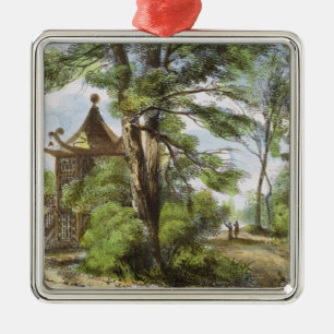Chinesischer Tempel, Kew arbeitet im Garten, Silbernes Ornament