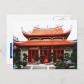 Chinesischer Tempel Postkarte (Vorne/Hinten)