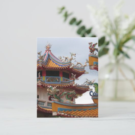 Chinesischer Tempel Postkarte (Stehend Vorderseite)