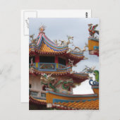 Chinesischer Tempel Postkarte (Vorne/Hinten)