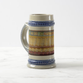 Chinesischer Tempel Roof Gray / Blue 22 oz Stein Bierglas