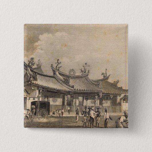 Chinesischer Tempel, Singapur Button (Vorderseite)