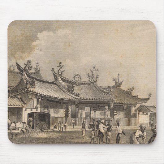 Chinesischer Tempel, Singapur Mousepad (Vorne)