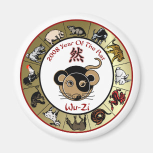 Chinesischer Tierkreis 2008-jährig vom Magnet
