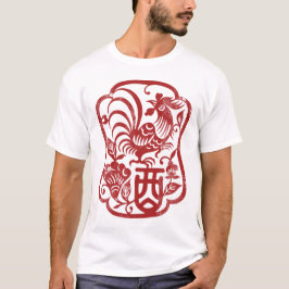 Chinesischer Tierkreis-Hahn-Schmutz T-Shirt