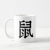 Chinesischer Tierkreis - Ratte Kaffeetasse (Links)