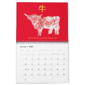 Chinesischer Tierzeitkalender Kalender (Jan 2027)