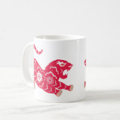 Chinesischer Tiger Kaffeetasse (Vorderseite Links)