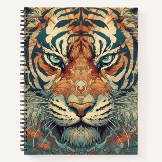 Chinesischer Tiger Notizblock (Vorderseite)
