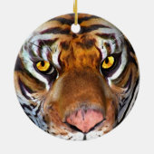 Chinesischer Tiger u. Symbol-Verzierung Keramik Ornament (Hinten)