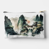 Chinesischer Tintenfisch Landschaftsberg Zuhause k Zubehörtasche (Rückseite)