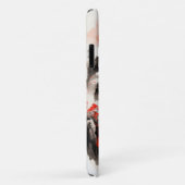 Chinesischer Tintenklasselefon - Rot und Blac Case-Mate iPhone Hülle (Hinten/Rechts)