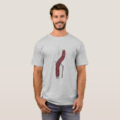 Chinesischer Trockenwurst, Fett Kantonesischer Lap T-Shirt (Vorne ganz)