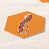 Chinesischer Trockenwurst, Fett Kantonesischer Lap Untersetzer (angewinkelt)