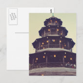 Chinesischer Turm München Postkarte (Vorne/Hinten)