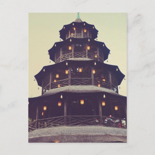 Chinesischer Turm München Postkarte (Vorderseite)