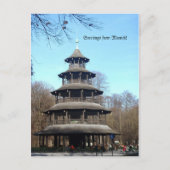 Chinesischer Turm Postkarte (Vorderseite)