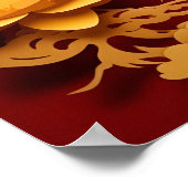 Chinesischer und Vietnamesischer Holzdrache Jahr 2 Poster (Ecke)