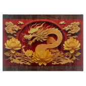 Chinesischer und Vietnamesischer Holzdrache Jahr 2 Schneidebrett (Vorderseite)
