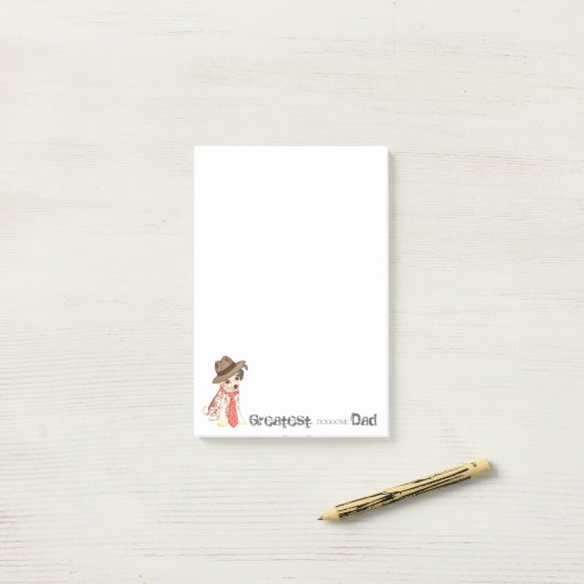 Chinesischer Vater Post-it Klebezettel (Auf Schreibtisch)