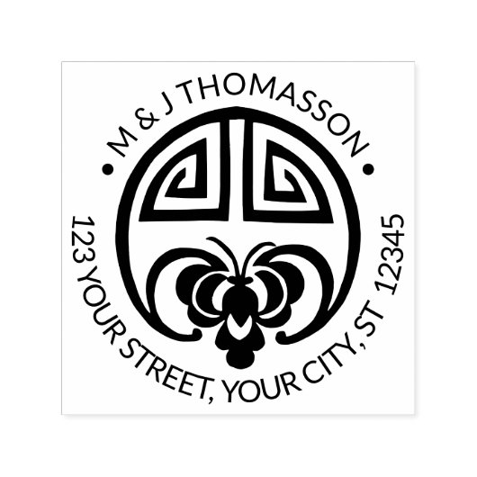 Chinesischer Vermögenswert - Glücksbringer - Rücks Permastempel (Design)