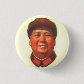 Chinesischer Vorsitzend-Mao- Zedongknopf Button (Vorderseite)