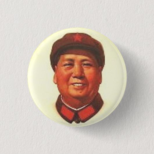 Chinesischer Vorsitzend-Mao- Zedongknopf Button (Vorderseite)